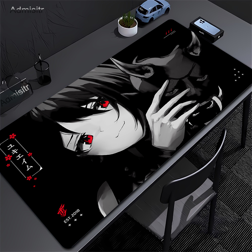 Esports Gaming Keyboard And Mouse - Anime Mask Girl Mouse Pad YUki