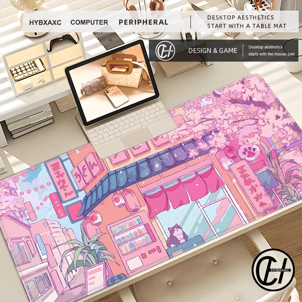 Esports Gaming Cabinet - Gaming Mouse Pad Cherry Blossom Cute
