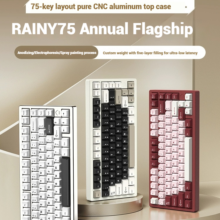 Esports In Gaming - Wireless Bluetooth RAINY75 Customized Gaming Keyboard
