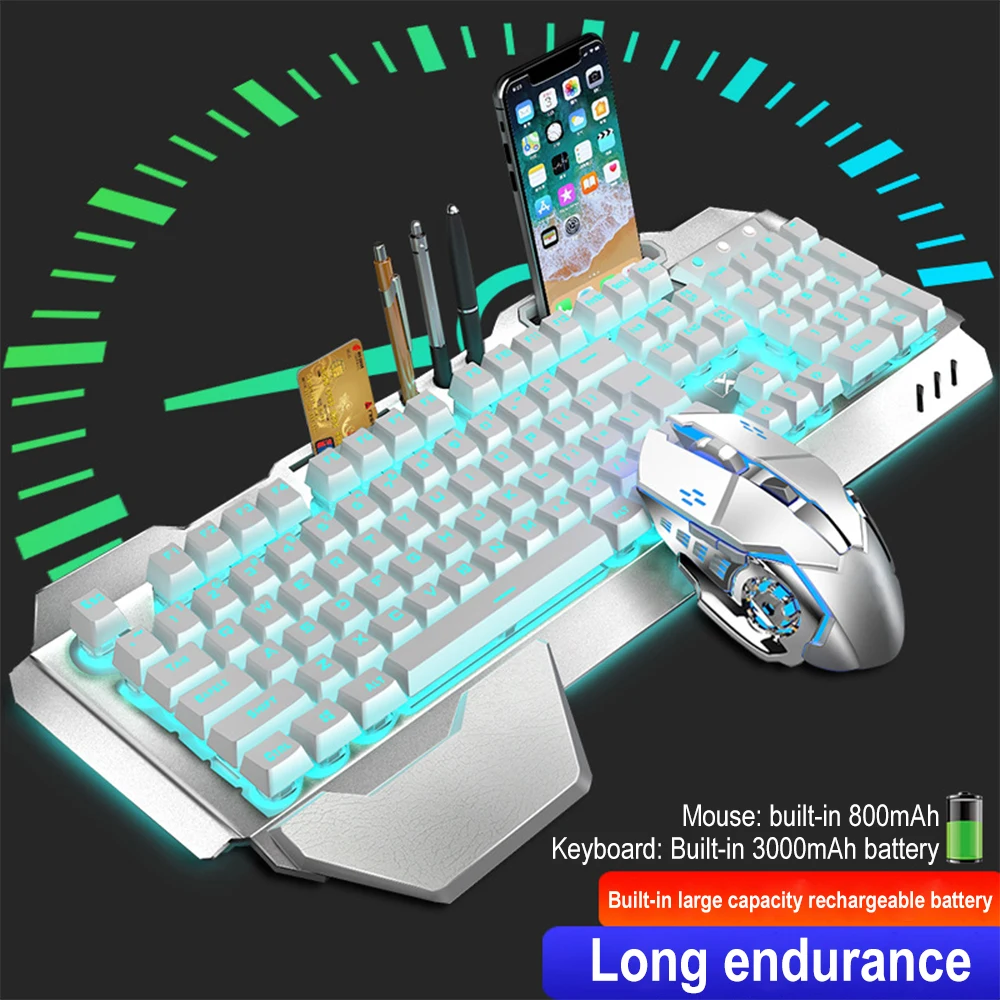 K680 Rechargeable 2.4G wireles - Esports Gaming Keyboard And Mouse 评论和价格