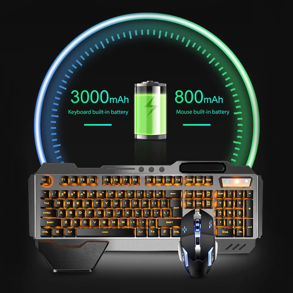 K680 Rechargeable 2.4G wireles - Esports Gaming Keyboard And Mouse 评论和价格