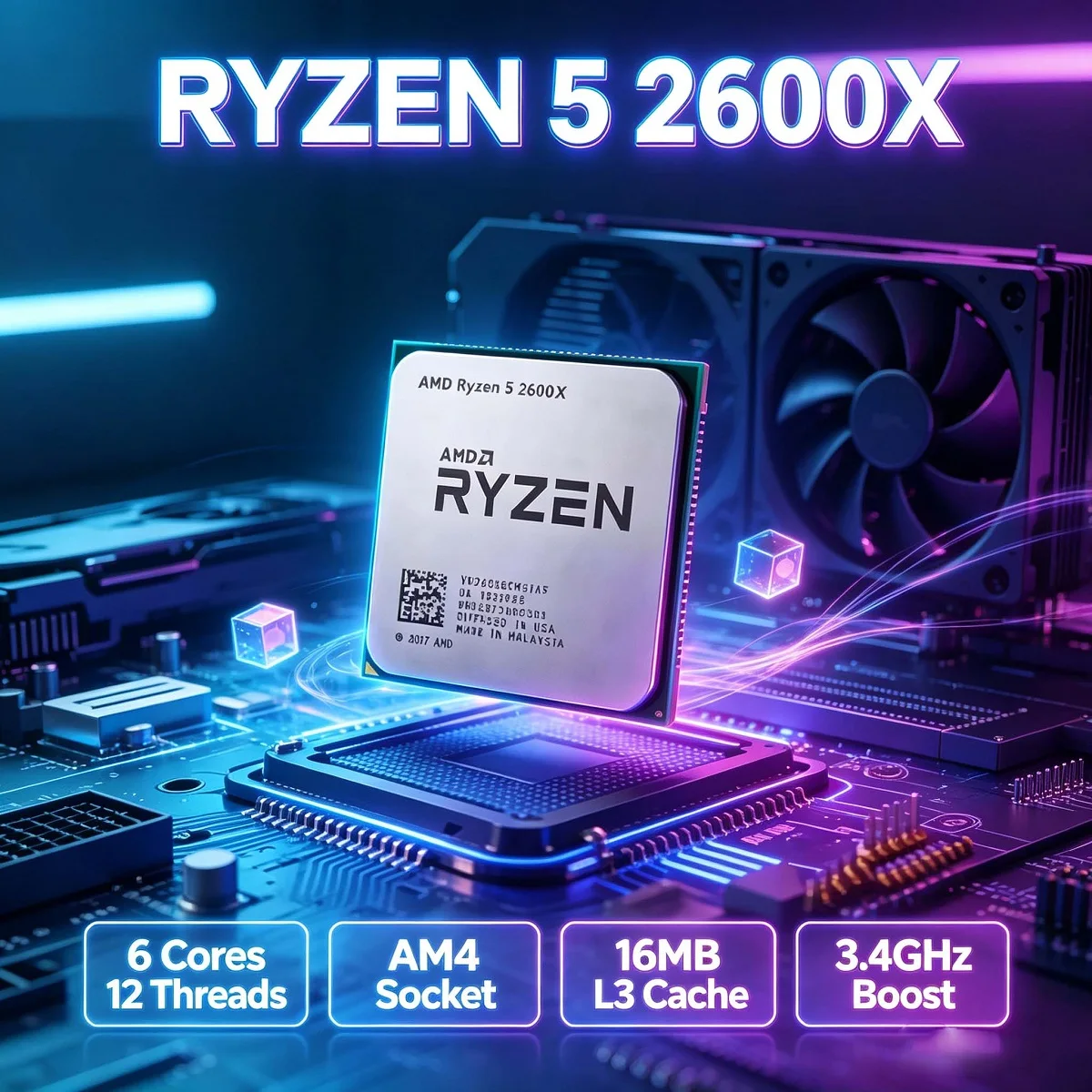 AMD Ryzen 5 2600X CPU AM4 12nm - Amd Cpu Ryzen 5 评论和价格