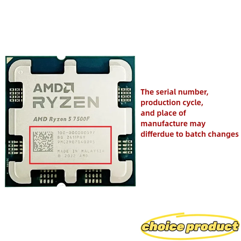 AMD Ryzen 5 7500F 3.7GHz 6 Cor - Amd Cpu Ryzen 5 评论和价格