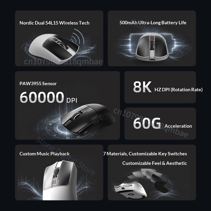 IPI HAZEX Wireless Three Mode  - Esports Gaming Mouse 评论和价格