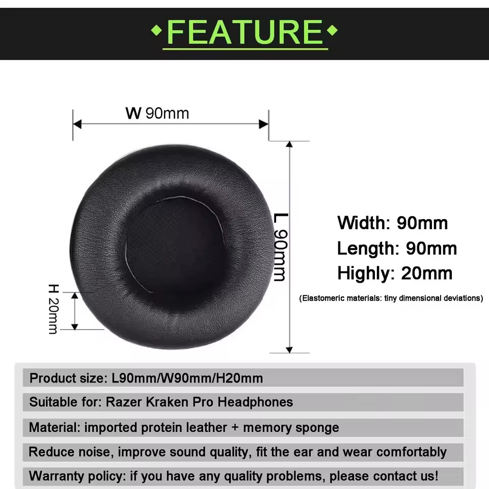 Comfortable Foam Ear Pads for  - Gaming Headset 7.1 评论和价格