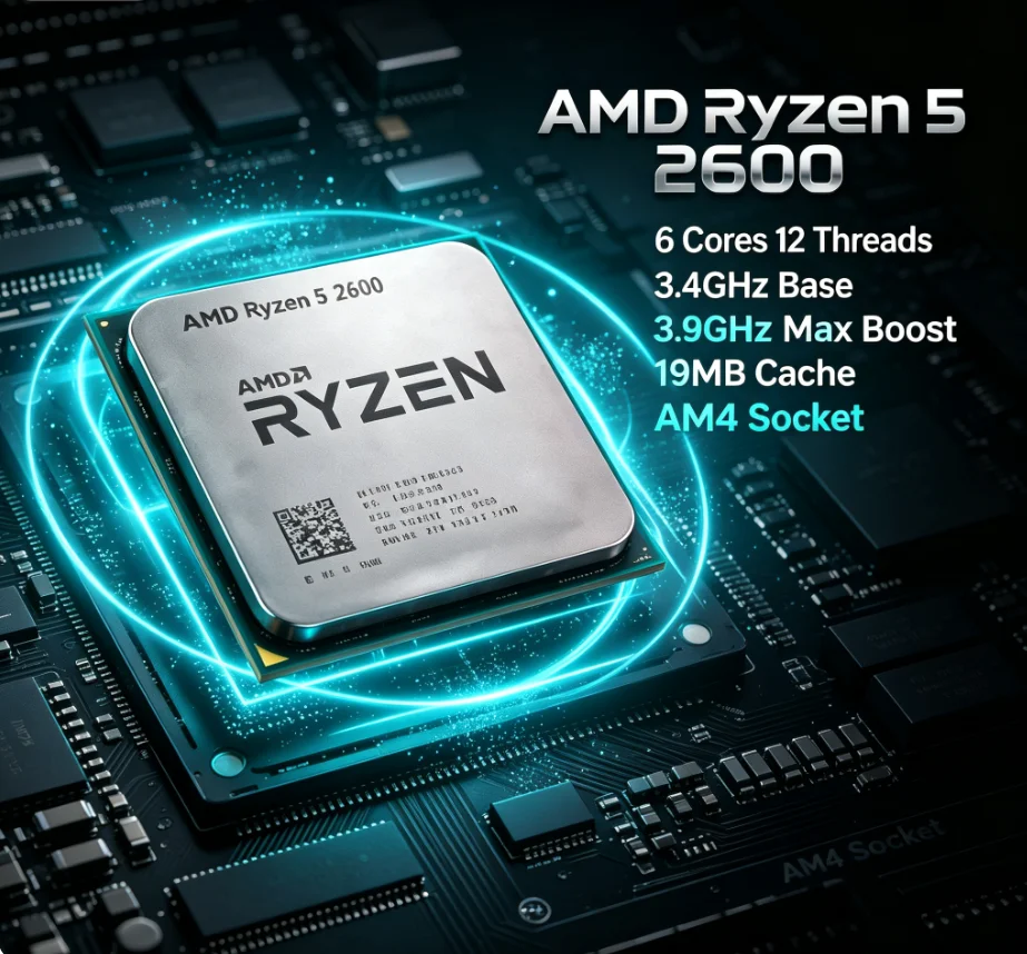 AMD Ryzen5 2600 R5 2600 Deskto - Amd Cpu Ryzen 5 评论和价格