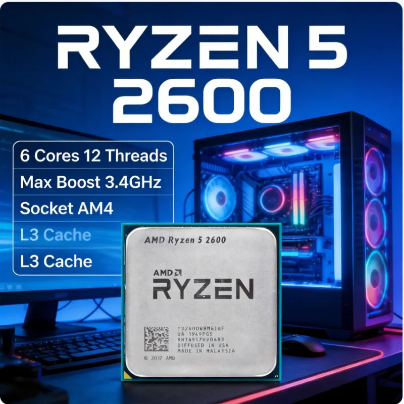 AMD Ryzen5 2600 R5 2600 Deskto - Amd Cpu Ryzen 5 评论和价格