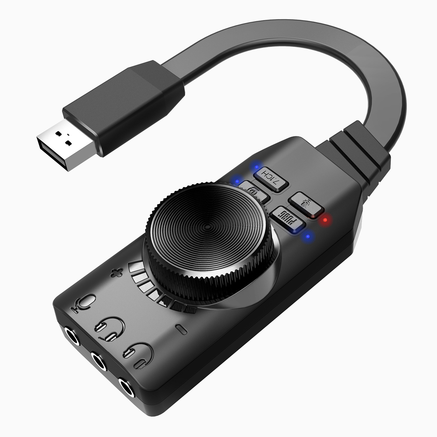 3.5mm 7.1 Channel USB Adapter  - Gaming Headset 7.1 评论和价格